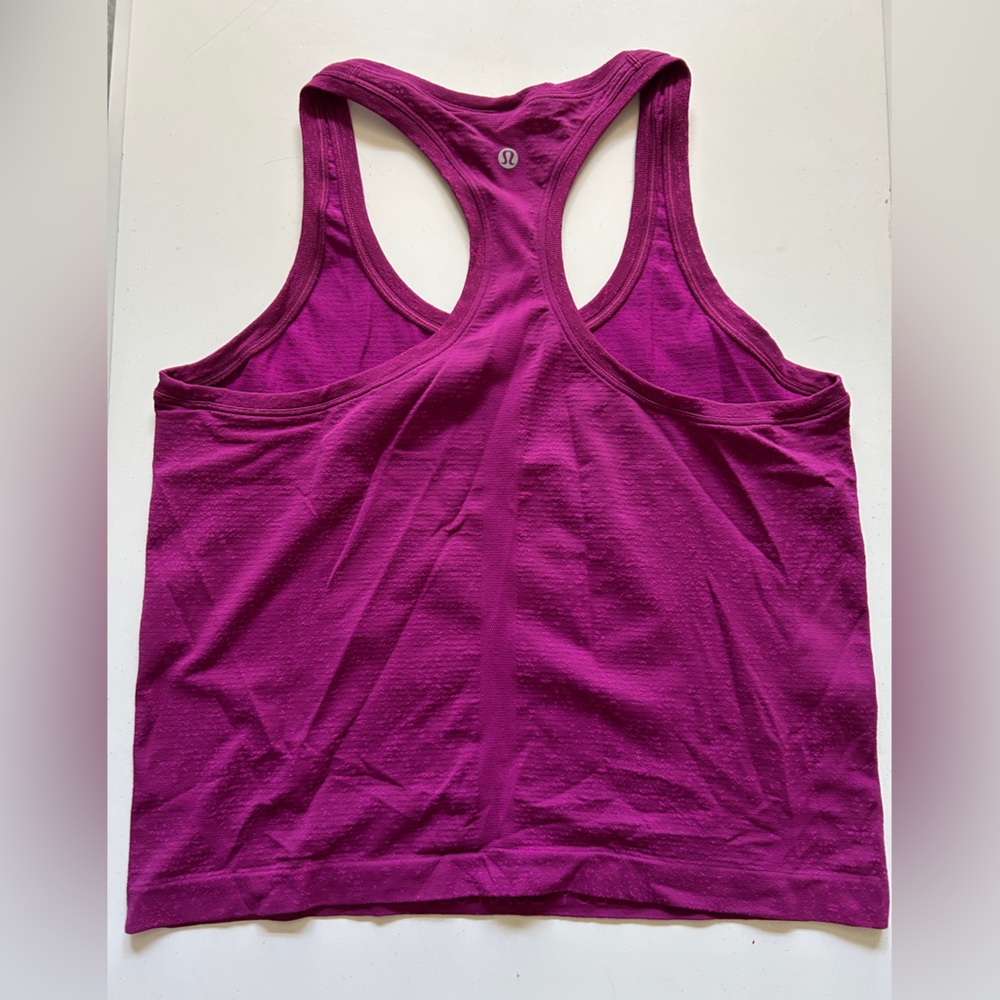 Lululemon swiftly racerback tank top race length purple